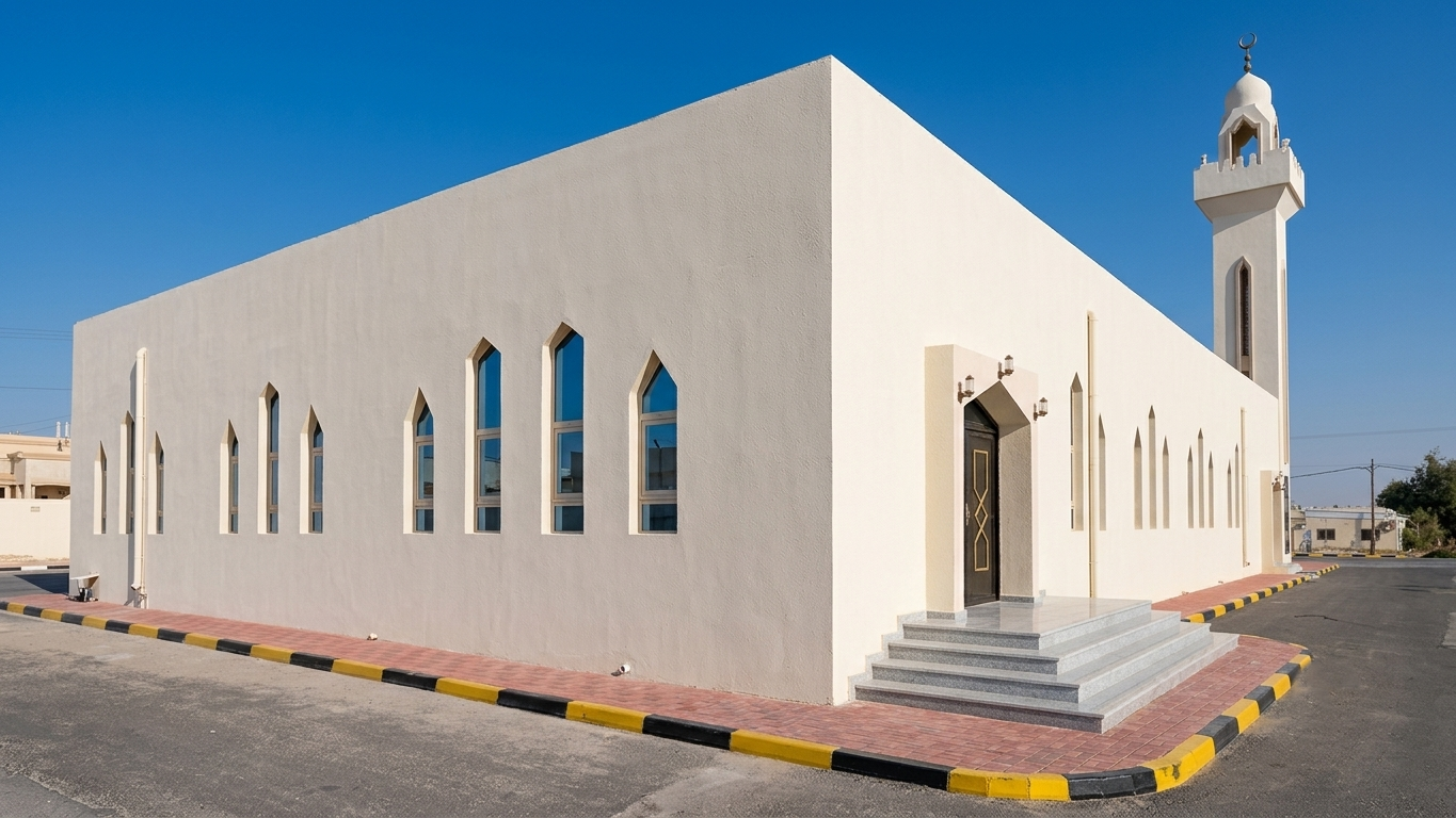 مشروع مسجد ضمن قطاع التشييد والبناء